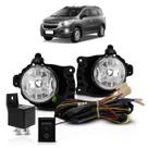 Kit Farol de Milha Auxiliar Spin 2012 A 2017 Lisa Acrílico Botão Universal
