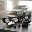Kit farol de milha chevrolet s10 trailblazer 2021 2022 2023 2024 com grade botao original com regulagem