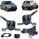 Kit Farol de Milha Citroen C3 2023 Lente Policarbonato com Suporte e Botão Touch