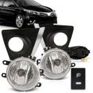 Kit farol de milha do Corolla 2015 2016 e 2017 com molduras e botão modelo original