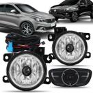 Kit farol de milha do Fiat Argo e Cronos 2017 2018 2019 2020 2021 2022 2023 2024 2025 com botão modelo original