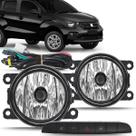 Kit farol de milha do fiat Mobi 2016 2017 2018 e 2019 com botão original da Fiat e com função city