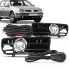 Kit farol de milha do Golf 1998, 1999, 2000, 2001, 2002, 2003 e 2004, com molduras e botão modelo alternativo.