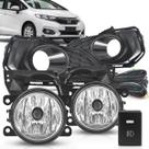Kit farol de milha do Honda Fit 2018 e 2019 com molduras e botão modelo original