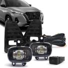 Kit farol de milha full led do novo Nissan Kicks 2021 2022 2023 e 2024 com botão modelo original