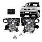 Kit Farol De Milha Gol G3 1999 2000 2001 2002 2 Molduras 1 Botão Modelo Original - Suits STS055VW