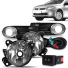 Kit Farol de Milha Gol Voyage Saveiro G5 2008 a 2012 Auxiliar Neblina Botão Original