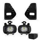 Kit Farol De Milha KiCkS 2021 2022 Moldura Preta Botão Modelo Original Suits - STS321NS