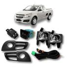 Kit Farol de Milha Led GM Montana 2011-2016 com Botão Original Completo