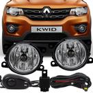 Kit Farol de Milha Neblina Auxiliar Renault Kwid 2018 2019 2020