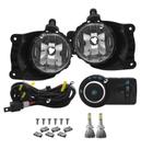 Kit Farol de Milha Neblina Chevrolet Cobalt Spin Novo Prisma Onix LT / LTZ 2013 á 2019 + Kit Lâmpada Super LED 6000K