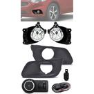 Kit Farol de Milha Neblina Chevrolet Joy Hatch e Sedan 2020 2021 Com Moldura