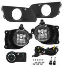 Kit Farol de Milha Neblina Chevrolet Onix e Novo Prisma LT e LTZ 2017 2018 2019 2020 Com Moldura- Interruptor Modelo Original