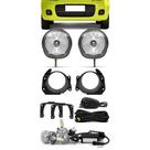 Kit Farol de Milha Neblina Fiat Novo Uno Botão Alternativo + Kit Lâmpada Super LED 6000K Kit Farol de Milha Neblina Fiat Novo Uno Botão Alternativo + Kit Lâmpada Super LED 6000K