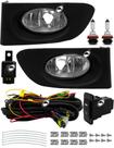 Kit Farol de Milha Neblina Fit 2003 a 2008 Botão Modelo Painel