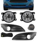 Kit Farol de Milha Neblina Ford New Fiesta 2013 2014 2015 2016 2017 Botão Alternativo Kit Farol de Milha Neblina Ford New Fiesta 2013 2014 2015 2016 2017 Botão Alternativo