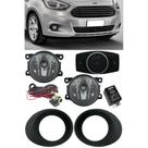 Kit Farol de Milha Neblina Ford Novo Ka 2014 a 2018 - Interruptor Painel + Molduras Kit Farol de Milha Neblina Ford Novo Ka 2014 a 2018 - Interruptor Painel + Molduras