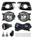 Kit Farol de Milha Neblina Gol Voyage G7 2017 a 2018 Friso Cromado + Kit Lâmpada Super LED 6000K Kit Farol de Milha Neblina Gol Voyage G7 2017 a 2018 Friso Cromado + Kit Lâmpada Super LED 6000K