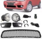 Kit Farol de Milha Neblina + Grade Para-choque Central Fiat Palio Celebration 2004 à 2011