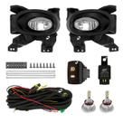 Kit Farol de Milha Neblina Honda City 2009 2010 2011 + Kit Lâmpada Super LED 6000K