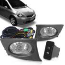 Kit Farol De Milha Neblina Honda Fit 2006 até 2008 Botão Modelo Original