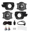Kit Farol de Milha Neblina Kwid 2017 até 2022 Botão Alternativo Touch + Kit Lâmpada Super LED 6000K