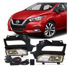 Kit Farol de Milha Neblina Nissan Versa 2021 2022
