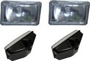 Kit Farol De Milha/neblina Retangular Com Lâmpada H3