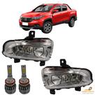 Kit Farol De Milha Nova Strada 2020 2021 2022 + Kit Led