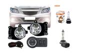 Kit Farol de Milha Onix 12-14/Prisma 13-15 Cobalt/Spin s/ moldura c/ lâmpadas H27W Osram