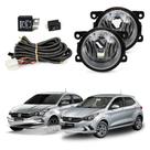Kit Farol de Milha para Argo Cronos 2017 a 2025 Auxiliar Neblina
