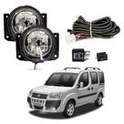 Kit Farol de Milha para Doblo 2010 a 2021 Doblo Adventure 2010 a 2020 Auxiliar Neblina