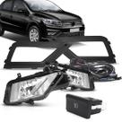 Kit Farol De Milha Saveiro G7 Gol E Voyage G8 Botão Painel