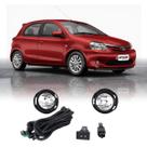 Kit farol de milha toyota etios hatch sedan botão original