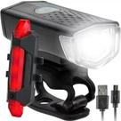 Kit Farol Dianteiro e Sinalizador Traseiro Vista Light USB Recarregável