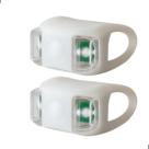 Kit Farol E Lanterna Em Silicone Branco A85-b Acte Sports