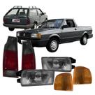 Kit Farol e Lanterna Parati Saveiro G1 1991 a 1997 Fumê