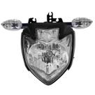 Kit Farol Fazer250 2011 A 2016 Carenagem Suporte Farol Aranha Pisca Serve 2005 A 2010