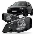 Kit Farol Golf Máscara Negra Foco Duplo 2007 2008 2009 2010 2011 2012 2013
