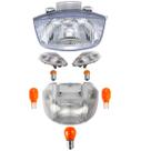 Kit Farol+ Lanterna+ Pisca Cristal Biz100 98..05 C/lampadas