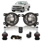 Kit Farol Milha Auxiliar Completo Par Lâmpada H11 Amarok 2010 2011 2012 2013 2014