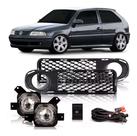 Kit farol milha auxiliar gol g3 1999 a 2003 c/ grade fase 1 Kit farol milha auxiliar gol g3 1999 a 2003 c/ grade fase 1