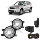 Kit Farol Milha Auxiliar Grand Vitara 2009 2010 2011 2012 Lisa Acrílico