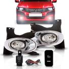 Kit Farol Milha Auxiliar Honda City 2009 2010 2011 Aro Cromado