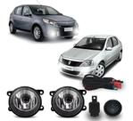 Kit Farol Milha Auxiliar Logan 12/14 Sandero 11/14
