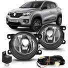 Kit Farol Milha Auxiliar Logan 2014 2015 2016 Lente Lisa Vidro Botão Universal Kit Farol Milha Auxiliar Logan 2014 2015 2016 Lente Lisa Vidro Botão Universal