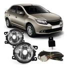 Kit Farol Milha Auxiliar Logan Sandero 2014 2015 2016 Botão Universal