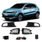 Kit Farol Milha Auxiliar Neblina Gol G6 2013 2014 2015 2016 Com Grade