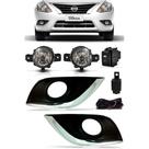 Kit Farol Milha Auxiliar Neblina Nissan Versa 2017 2018 2019 2020