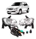 Kit Farol Milha Auxiliar Novo Corsa Classic 2010 2011 2012 2013 2014 2015 e 2016